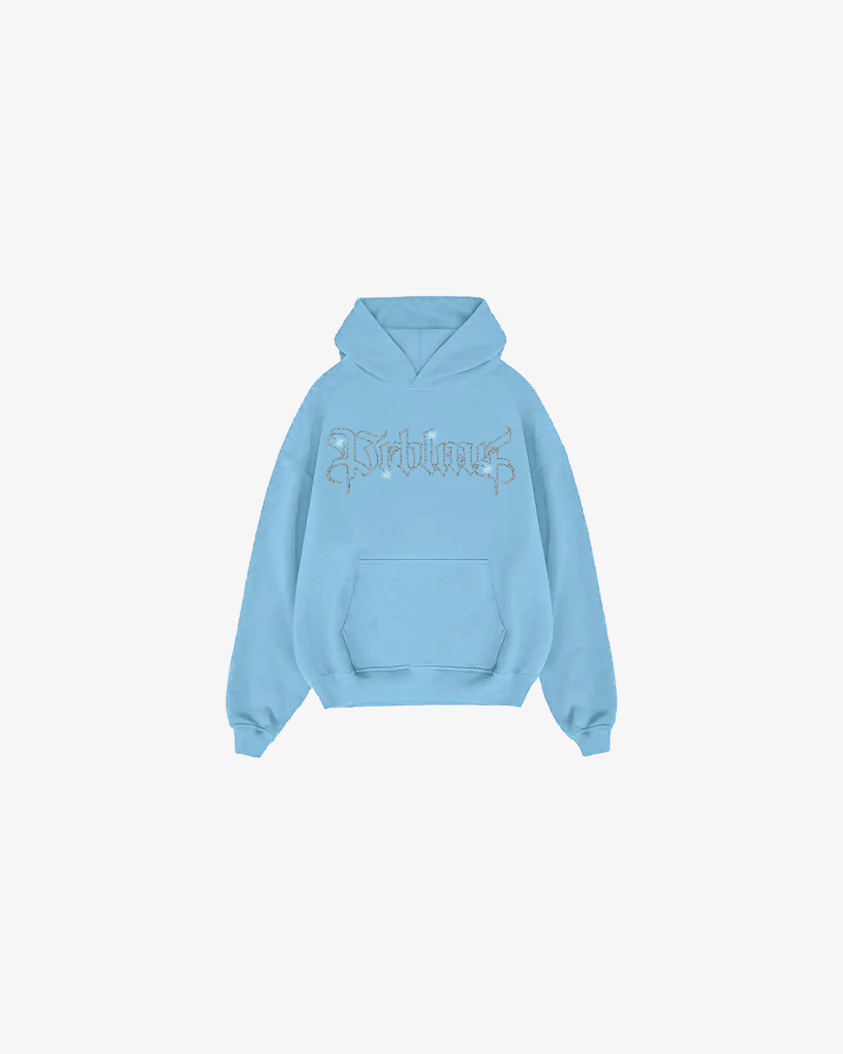 Rhinestone "Basic" Blue Hoodie